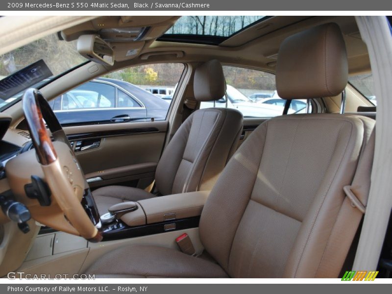 Black / Savanna/Cashmere 2009 Mercedes-Benz S 550 4Matic Sedan