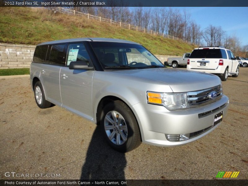 Ingot Silver Metallic / Charcoal Black 2012 Ford Flex SE