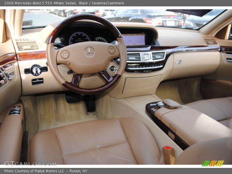 Black / Savanna/Cashmere 2009 Mercedes-Benz S 550 4Matic Sedan