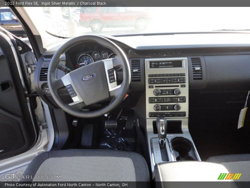 Ingot Silver Metallic / Charcoal Black 2012 Ford Flex SE