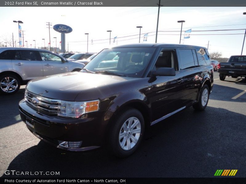 Cinnamon Metallic / Charcoal Black 2012 Ford Flex SE
