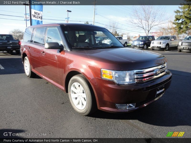 Cinnamon Metallic / Charcoal Black 2012 Ford Flex SE