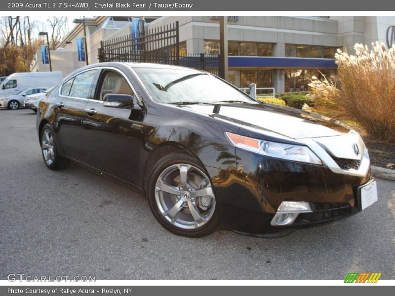 Crystal Black Pearl / Taupe/Ebony 2009 Acura TL 3.7 SH-AWD