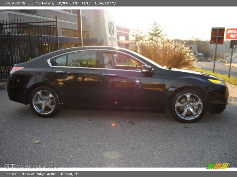 Crystal Black Pearl / Taupe/Ebony 2009 Acura TL 3.7 SH-AWD