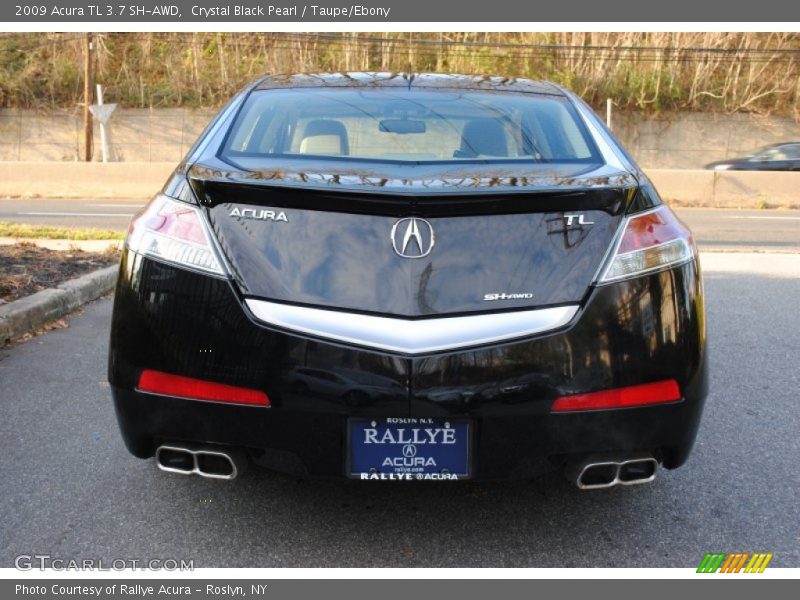 Crystal Black Pearl / Taupe/Ebony 2009 Acura TL 3.7 SH-AWD