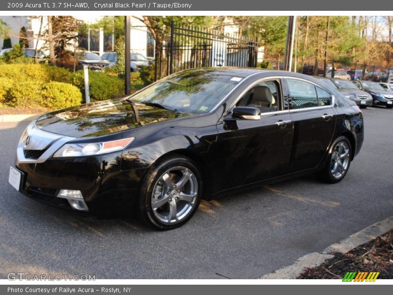 Crystal Black Pearl / Taupe/Ebony 2009 Acura TL 3.7 SH-AWD