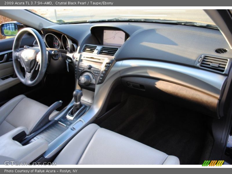 Crystal Black Pearl / Taupe/Ebony 2009 Acura TL 3.7 SH-AWD
