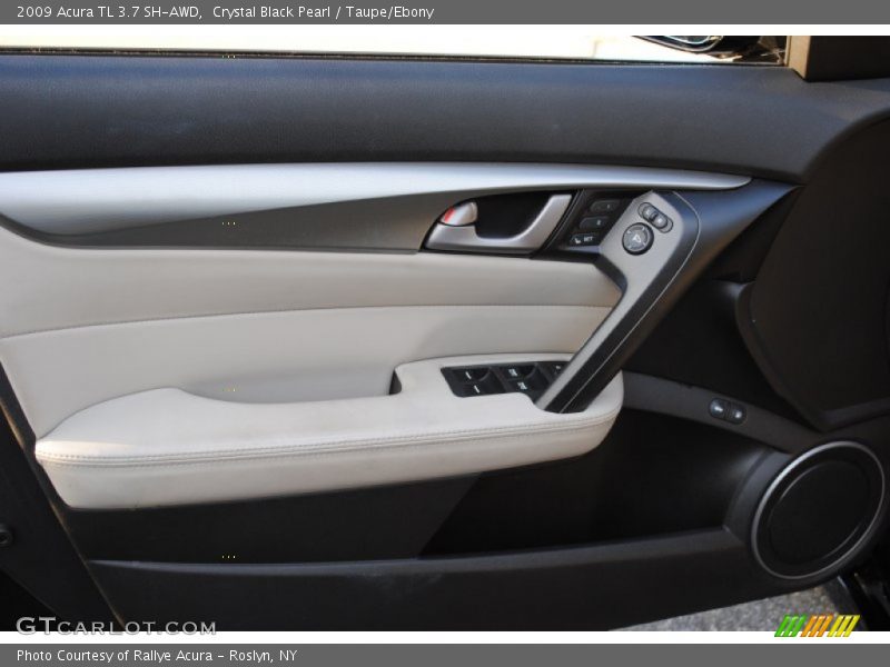 Crystal Black Pearl / Taupe/Ebony 2009 Acura TL 3.7 SH-AWD