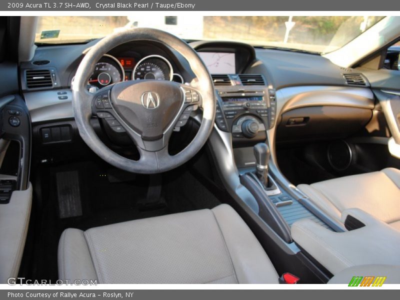 Crystal Black Pearl / Taupe/Ebony 2009 Acura TL 3.7 SH-AWD