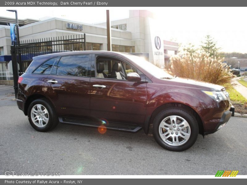 Dark Cherry Pearl / Ebony 2009 Acura MDX Technology