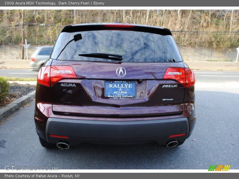 Dark Cherry Pearl / Ebony 2009 Acura MDX Technology