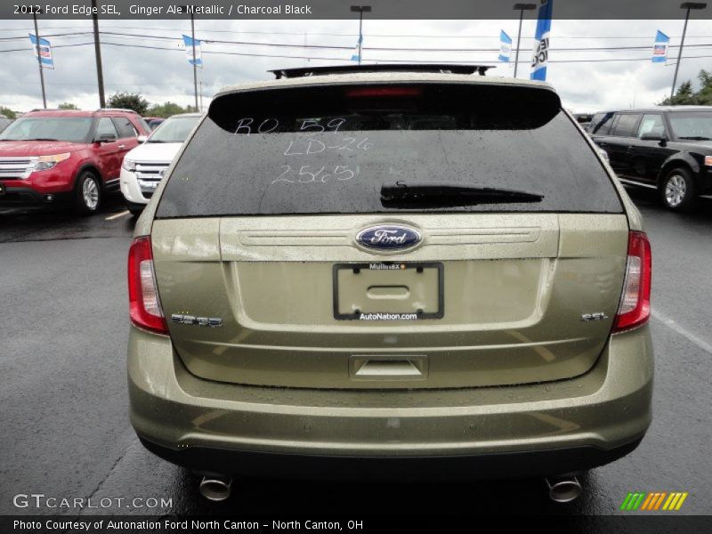 Ginger Ale Metallic / Charcoal Black 2012 Ford Edge SEL