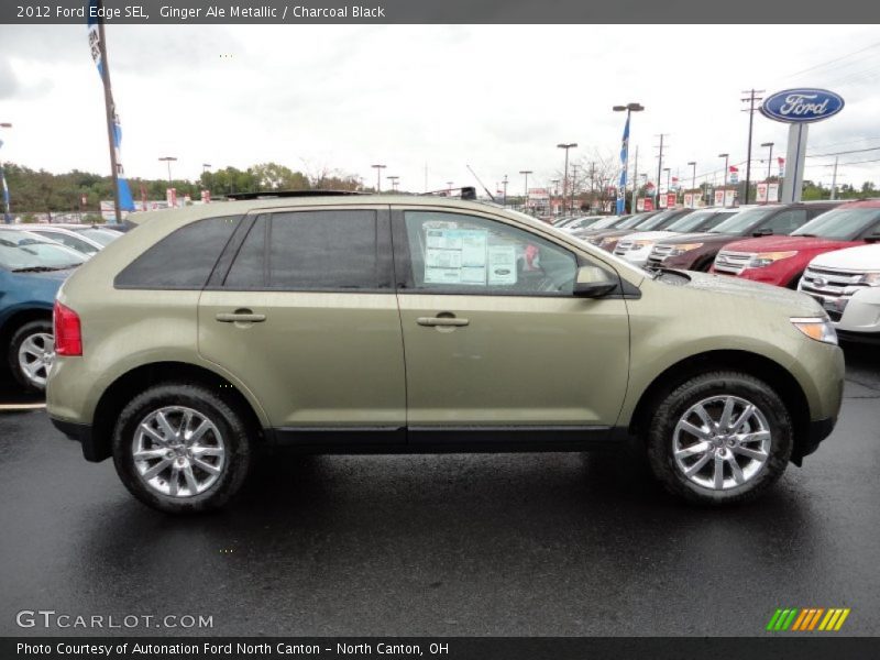 Ginger Ale Metallic / Charcoal Black 2012 Ford Edge SEL
