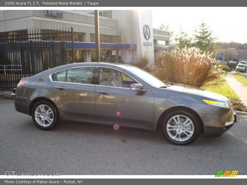 Polished Metal Metallic / Taupe 2009 Acura TL 3.5