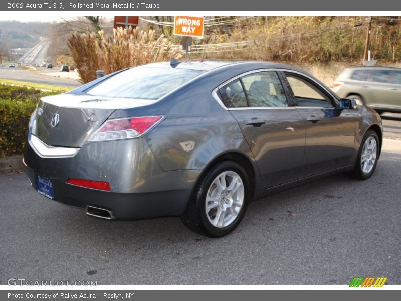 Polished Metal Metallic / Taupe 2009 Acura TL 3.5