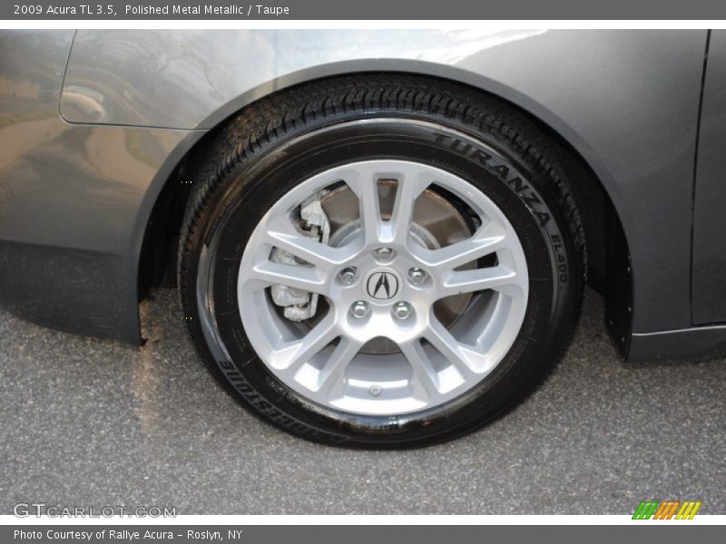 Polished Metal Metallic / Taupe 2009 Acura TL 3.5