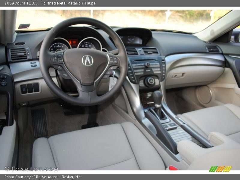 Polished Metal Metallic / Taupe 2009 Acura TL 3.5