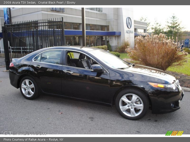 Crystal Black Pearl / Ebony 2009 Acura TSX Sedan