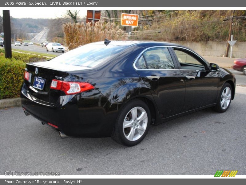 Crystal Black Pearl / Ebony 2009 Acura TSX Sedan