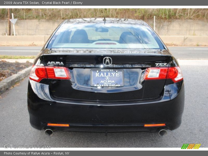Crystal Black Pearl / Ebony 2009 Acura TSX Sedan