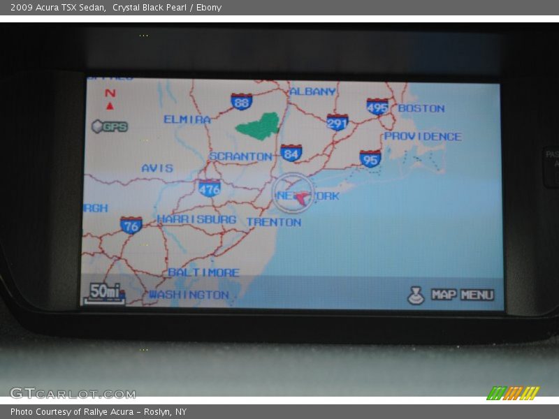 Crystal Black Pearl / Ebony 2009 Acura TSX Sedan