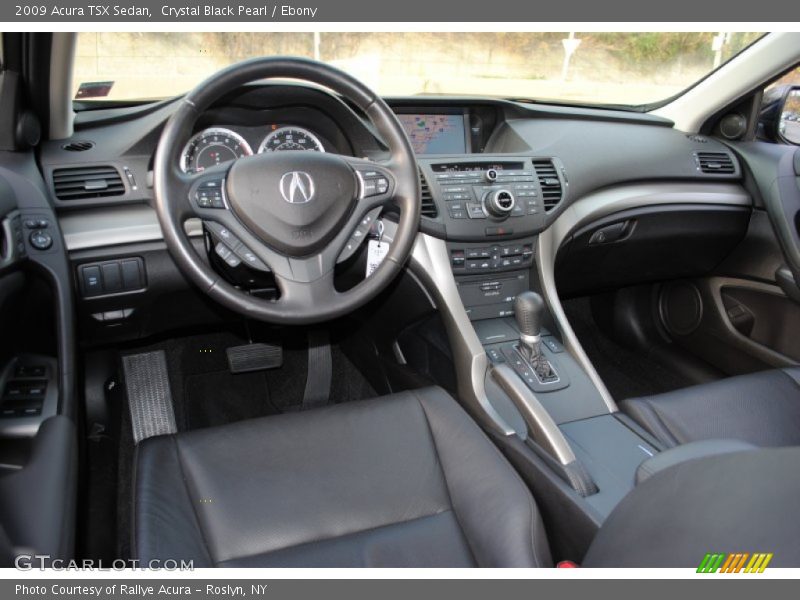 Crystal Black Pearl / Ebony 2009 Acura TSX Sedan