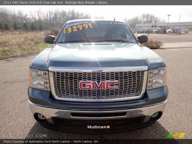 Midnight Blue Metallic / Ebony 2011 GMC Sierra 1500 SLE Crew Cab 4x4