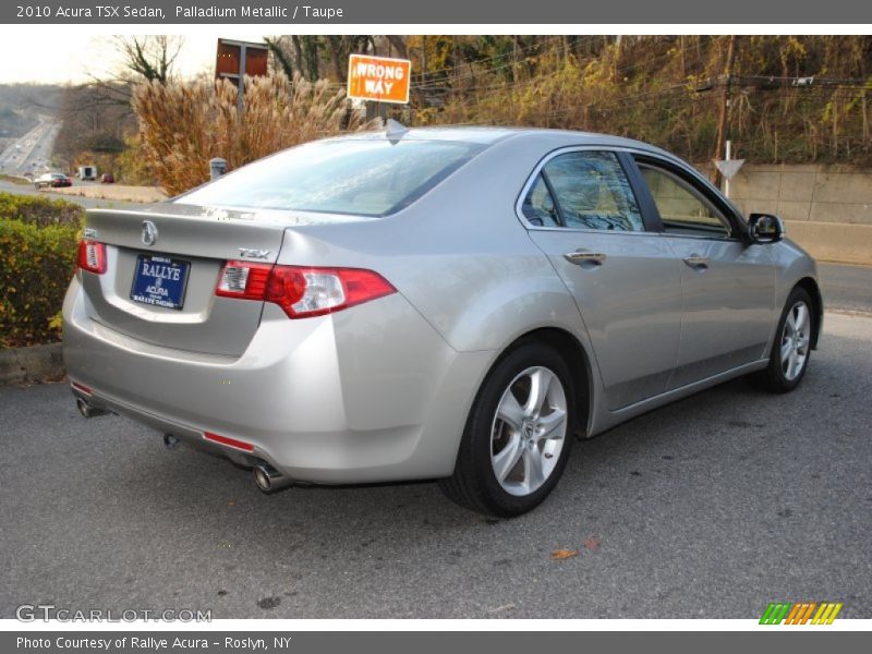 Palladium Metallic / Taupe 2010 Acura TSX Sedan