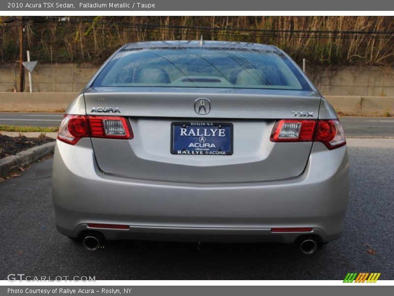 Palladium Metallic / Taupe 2010 Acura TSX Sedan