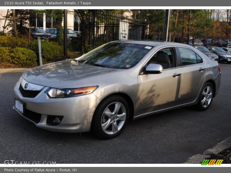Palladium Metallic / Taupe 2010 Acura TSX Sedan