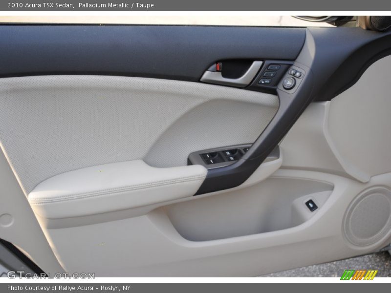 Palladium Metallic / Taupe 2010 Acura TSX Sedan