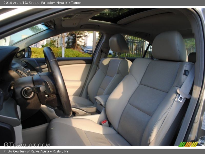 Palladium Metallic / Taupe 2010 Acura TSX Sedan
