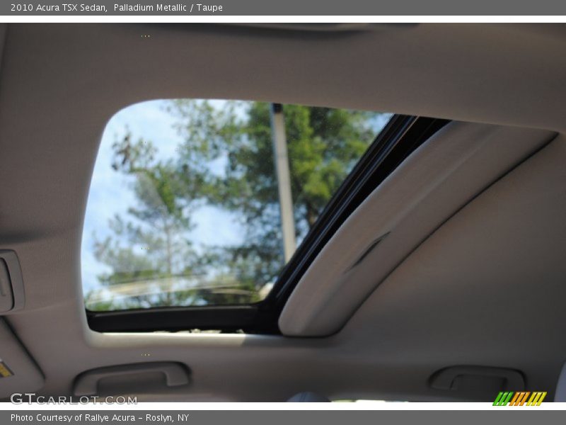 Palladium Metallic / Taupe 2010 Acura TSX Sedan
