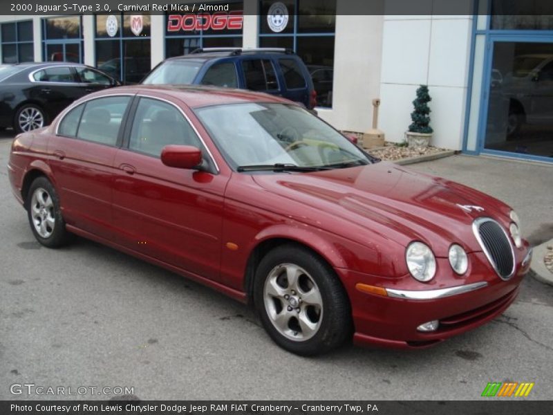 Carnival Red Mica / Almond 2000 Jaguar S-Type 3.0