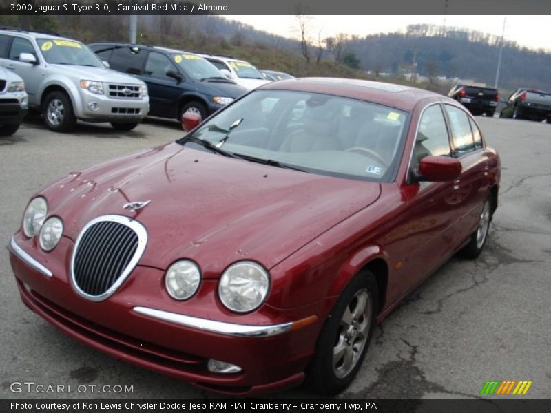 Carnival Red Mica / Almond 2000 Jaguar S-Type 3.0