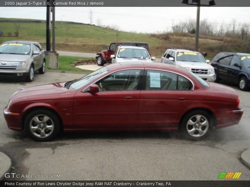 Carnival Red Mica / Almond 2000 Jaguar S-Type 3.0