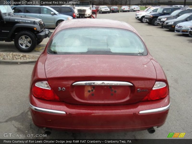 Carnival Red Mica / Almond 2000 Jaguar S-Type 3.0