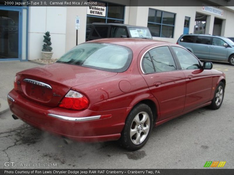 Carnival Red Mica / Almond 2000 Jaguar S-Type 3.0