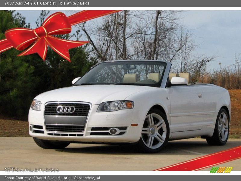 Ibis White / Beige 2007 Audi A4 2.0T Cabriolet