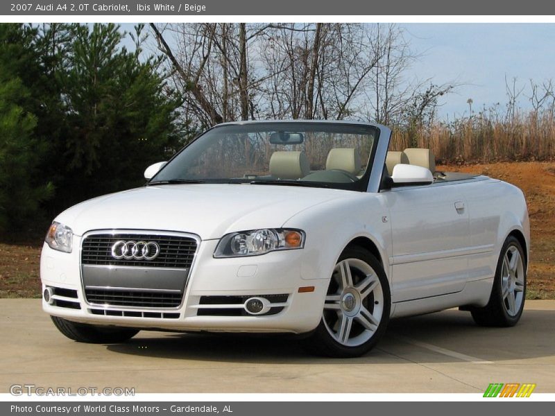 Ibis White / Beige 2007 Audi A4 2.0T Cabriolet