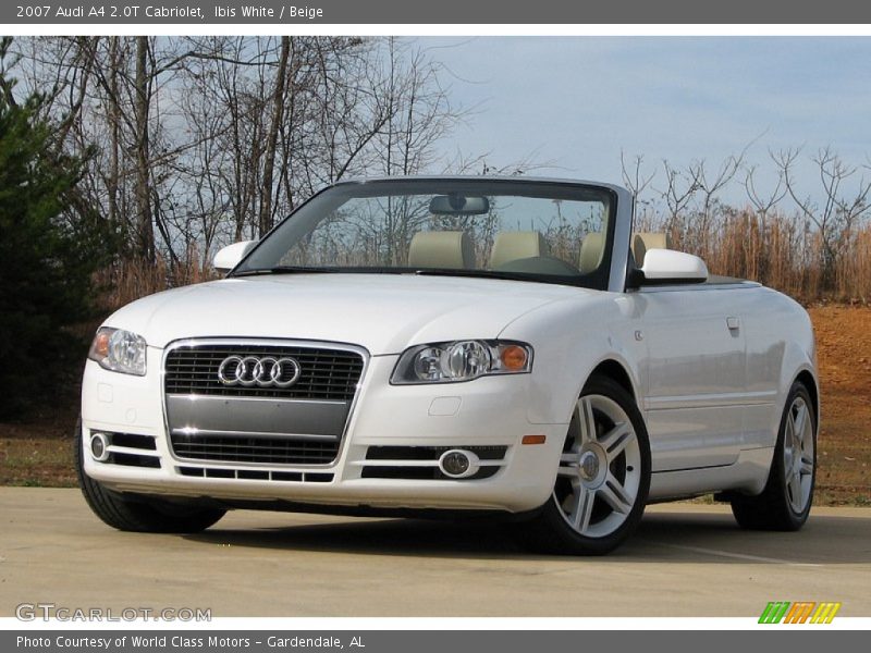 Ibis White / Beige 2007 Audi A4 2.0T Cabriolet