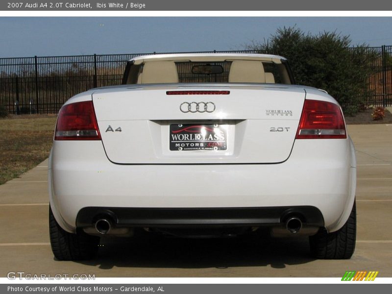 Ibis White / Beige 2007 Audi A4 2.0T Cabriolet
