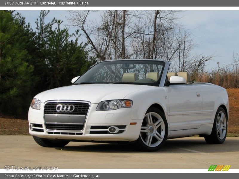 Ibis White / Beige 2007 Audi A4 2.0T Cabriolet