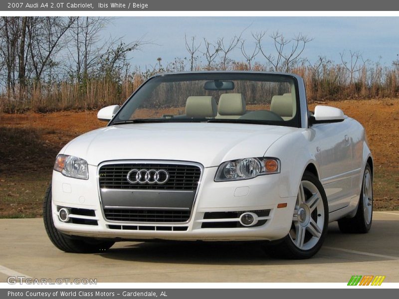 Ibis White / Beige 2007 Audi A4 2.0T Cabriolet