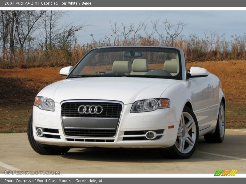 Ibis White / Beige 2007 Audi A4 2.0T Cabriolet