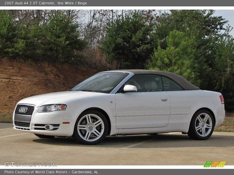 Ibis White / Beige 2007 Audi A4 2.0T Cabriolet