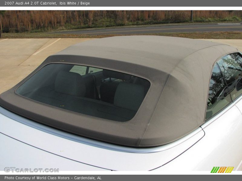 Ibis White / Beige 2007 Audi A4 2.0T Cabriolet