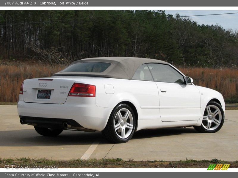 Ibis White / Beige 2007 Audi A4 2.0T Cabriolet