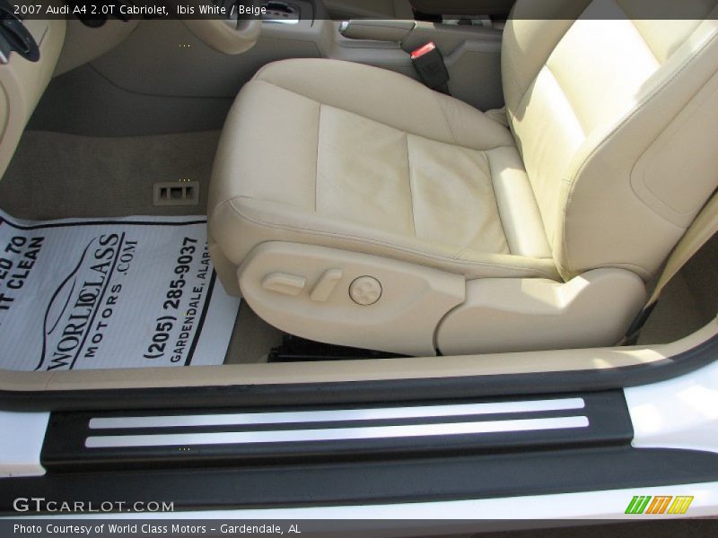 Ibis White / Beige 2007 Audi A4 2.0T Cabriolet