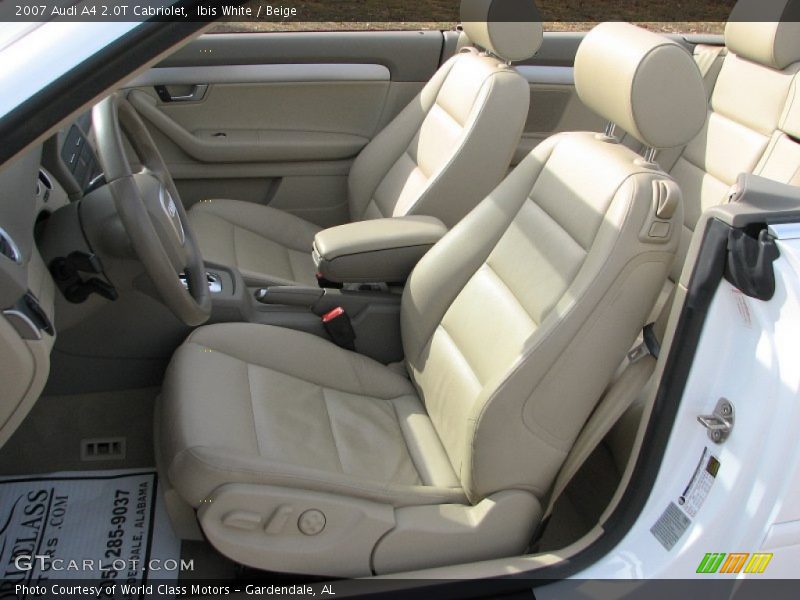 Ibis White / Beige 2007 Audi A4 2.0T Cabriolet